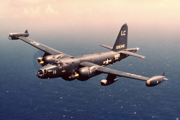 This is the P2V5F, one of the planes Husky flew in the Navy.